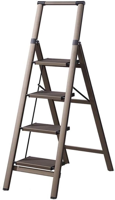 GQQ Escaleras, Peldaños Plegables Escaleras de Mano Sencillas para el