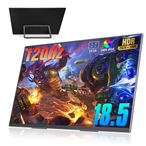 Portable Monitor 18.5 Inch 120 Hz 1080P 100% sRGB