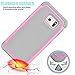 Tekcoo for Galaxy S6 Case, [Tmajor Series] [Pink/Grey] Shock Absorbing Hybrid Rubber Plastic Impact Defender Rugged Slim Hard Case Cover Shell for Samsung Galaxy S6 S VI G9200 GS6 All Carriers