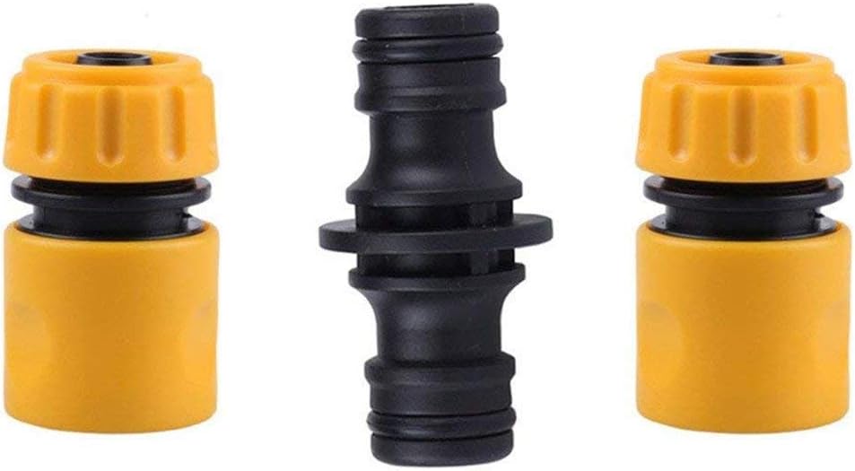 TOPWAYS Hose Fitting Repair Set 2x Quick End Connector 1/2" & 1x Double Male