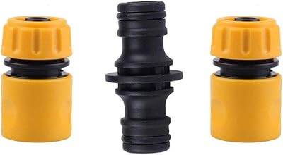 TOPWAYS Hose Fitting Repair Set 2x Quick End Connector 1/2" & 1x Double Male