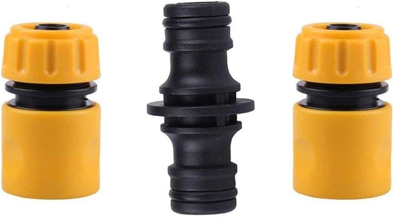TOPWAYS Hose Fitting Repair Set 2x Quick End Connector 1/2" & 1x Double Male