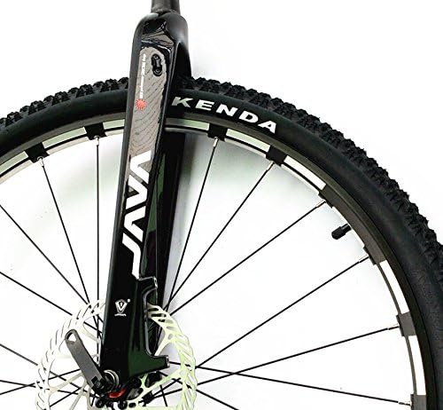 WellinCai New MTB Fork 26" /27.5" inch Mountain Bike Full Carbon Fibre Bicycle Front Forks Disc Brake MTB 28.6mm 1-1/8" Tube
