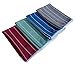 Gryeer Kitchen Dish Towels, 5 Pack - Bamboo and Microfiber with Classic Stripe Design -16