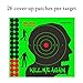 GearOZ Animal Splatter Target Stickers, 25PCS 11x10 inch Reactive Shooting Paper Targets with Green Splatter Impacts Self-Adhesive & High Visibility for Gun Shooting Pre-Game Practice, Zombie