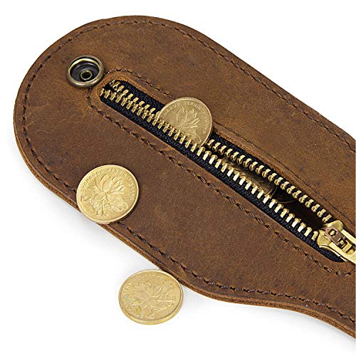 EASYANT Mini Leather Coin Purse Outdoor Men EDC Self-Defense Multi-Tool