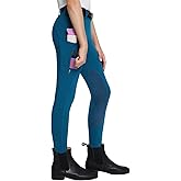 baleaf Girls Riding Pants Kids Equestrian Breeches Knee-Patch Zip Pocket Horseback Tights