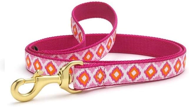 Up Country PIN-L-W Dog Leash Crush Wide, pink