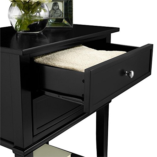 Ameriwood-Home-Franklin-Accent-Table-2-Drawers-Black