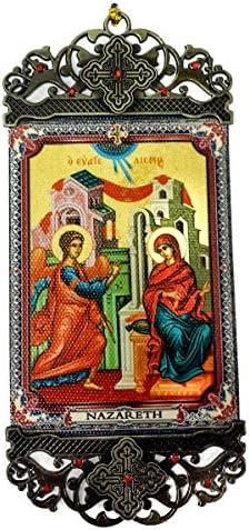 Nazareth Market Store Archangel Gabriel &amp; Virgin Mary Annunciation Wall Hanging Tapestry Banner icon