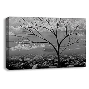Abstract Cloud Tree Colorful Painting Artwork for Home Framed