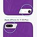 iPhone 7 Plus Mirror Wallet Case for Women - Spessn Enclosed Mirror Back Cover with 3 Bank Card Slot Protective Hard Case, HD Screen Protective Film for Apple iPhone 7 Plus -5.5 Inch (Purple)
