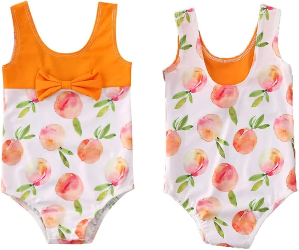peach swimsuit