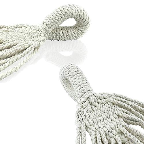 MHBY Hängematte, Quaste Hängematte natürlich aus der Little Market Cotton Hängematte Hängematten – Bild 3