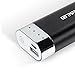 Oripow 6400mAh Power Bank with LED Flashlight and LG Battery Cells - Black