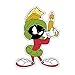Fan Emblems Marvin The Martian Car Decal - Automotive Domed Classic Looney Tunes Character