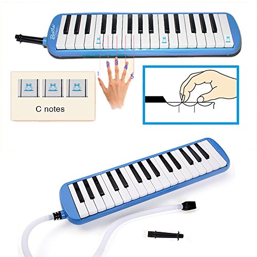 Melodica Keyboard Wind Instrument with Mouthpiece (32Keys) Beginners
