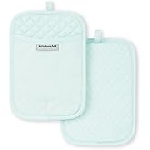 KitchenAid Asteroid Pot Holder 2-Pack Set, Mineral Water, 7"x10"