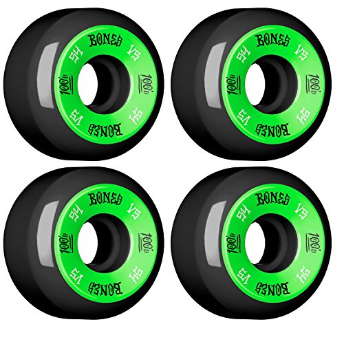 BONES Skateboard WHEELS 100s 54mm BLACK SKATEBOARD