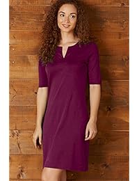 Feria Indigo Comercio Justo Orgánico Vestido de cuello dividido