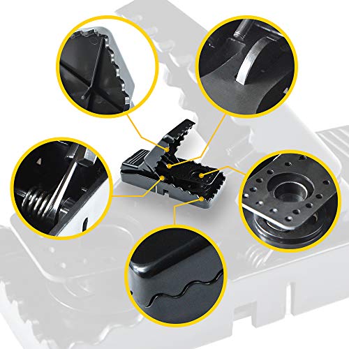 Piccola Trappola per Topi, Trappole a Scatto Riutilizzabili Clip, Alta Sensibilità, Sicuro, Altamente efficace, Confezione da 8