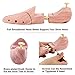 SONGMICS Pair of Cedar Shoe Tree Twin Tube Shoe Shaper Men's 9-10 ULST002