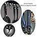 EVISWIY Magnetic Hooks 80LBS for Cruise Cabins Refrigerator Locker Hanging Coat Towel Key Strong Heavy Duty Neodymium Magnet Hook Hanger Black 6 Pack