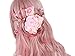 Ombre Long Curly Wig 2 Tone Pink Synthetic Lolita Wigs for Women Full Wigs with Heat Resistant Fiber Cosplay Wigs