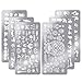 6 Pieces Halloween Nail Stamping Plate Nail Stamping Templates Halloween Nails Skull Ghost Bat Spiderweb Pattern Nail Plates for DIY Nails Art Decoration (Halloween Style)