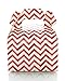 Food With Fashion Red Favor Boxes (36 Pack) - Polka Dot, Chevron Zig-Zag, Striped Small Red Treat Boxes, Birthday Party Favor Gable Boxes