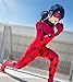 KINOMOTO Kids Girls Cosplay Costume Halloween Party Jumpsuit Outfit (Child S, Red)