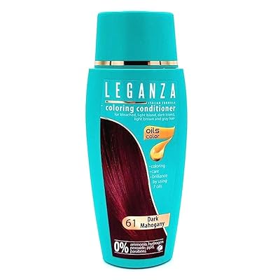 Buy Leganza Coloring Conditioner Color 61 Dark Mahogany With 7 Natural Oils Ammonia And Paraben Free Online In Ukraine B00ytjltyo