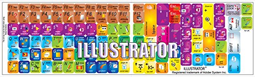 NEW ADOBE ILLUSTRATOR KEYBOARD STICKERS FOR DESKTOP, LAPTOP AND NOTEBOOK