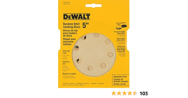 dewalt sanding discs