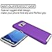 OUBA S8 Case, Galaxy S8 Case, [Dual Layer] Shock Absorption Impact Resistant Armor Rugged Defender Protective Case for Samsung Galaxy S8 - Purple