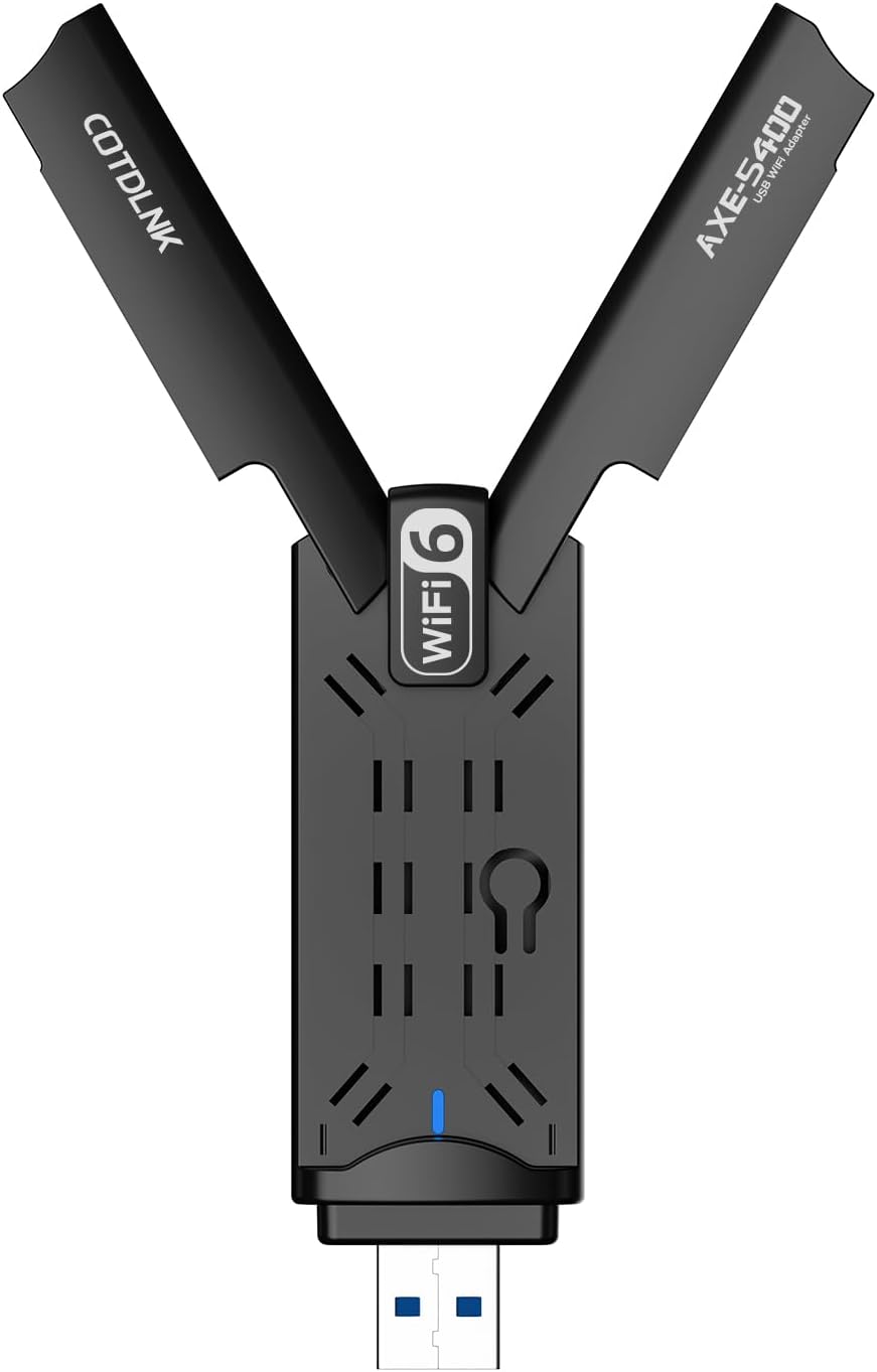 COTDLNK AX5400 USB 3.0 WiFi 6 Dongle for Windows 10/11