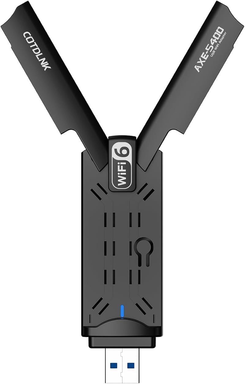 COTDLNK AX5400 USB 3.0 WiFi 6 Dongle for Windows 10/11