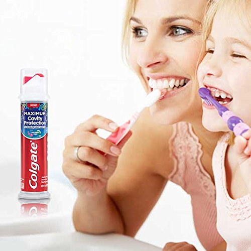 COLGATE KIDS TOOTHPASTE PUMP, MAXIMUM CAVITY PROTECTION, 4.4 OUNCES