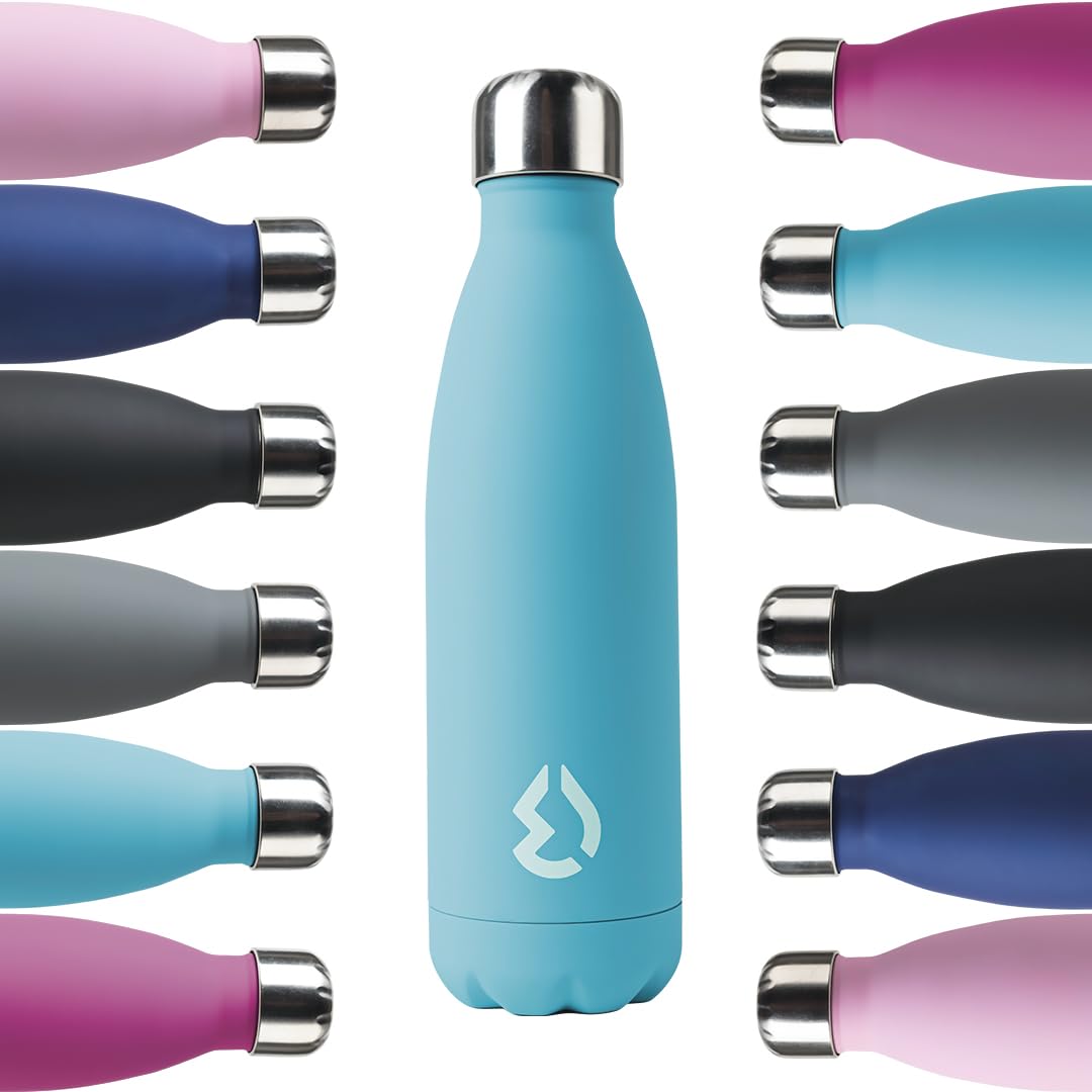 Premium500ml Stainless Steel Bottle Turquoise, Large
