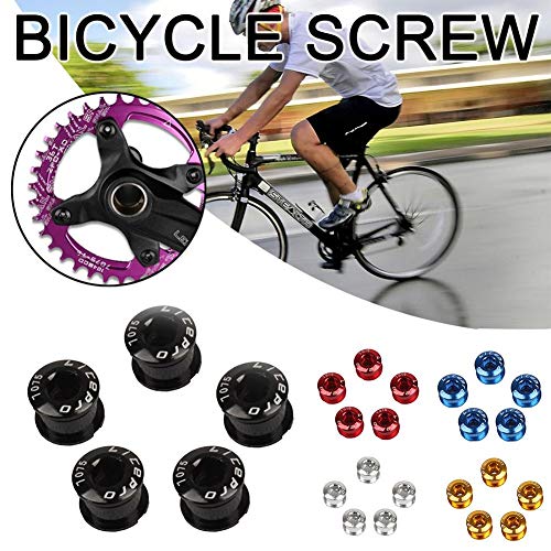 image for hainiter 5PCS 7075 Aluminum Alloy CNC Bicycle Chainring Screws Bolt Bo