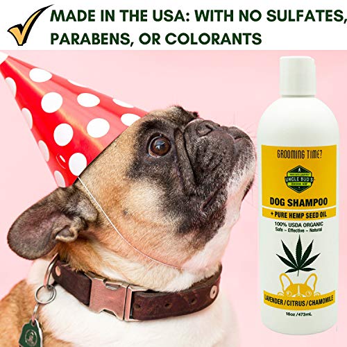 Uncle-Buds-All-Natural-Hemp-Dog-Shampoo-SOOTHES-and-MOISTURIZES-Dry-Skin-PARABEN-Free-SULFATE-Free-GMO-Free