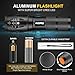 AUOPRO Super Bright Tactical LED Flashlight[4 PACK], 800 Lumens CREE XML-T6, Zoomable, 5 Modes, Water Resistant Handheld Torch Light for Camping, Outdoor, Home and Emergency
