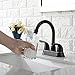 VAPSINT Commercial Two Handle Centerset Lavatory Vanity Basin Oil Rubbed Bronze Sink Bathroom Faucet