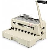 Tamerica 210PB Manual Comb Binding Machine | 20 Sheets Max. Punch Capacity, 425 Sheets Max. Bind Capacity, Adjustable Punch Depth Margin Control