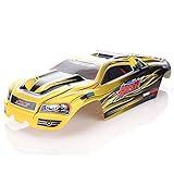 RC Car Part, Rundao 16-SJ01 RC Truck Body, Car Body Shell RC Car Spare Parts for Foxx S912/9116(Yellow)