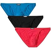 JINSHI Bikini Briefs Men Underwear Comfortable Sexy String Underpants