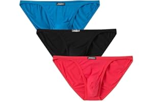 JINSHI Bikini Briefs Men Underwear Comfortable Sexy String Underpants