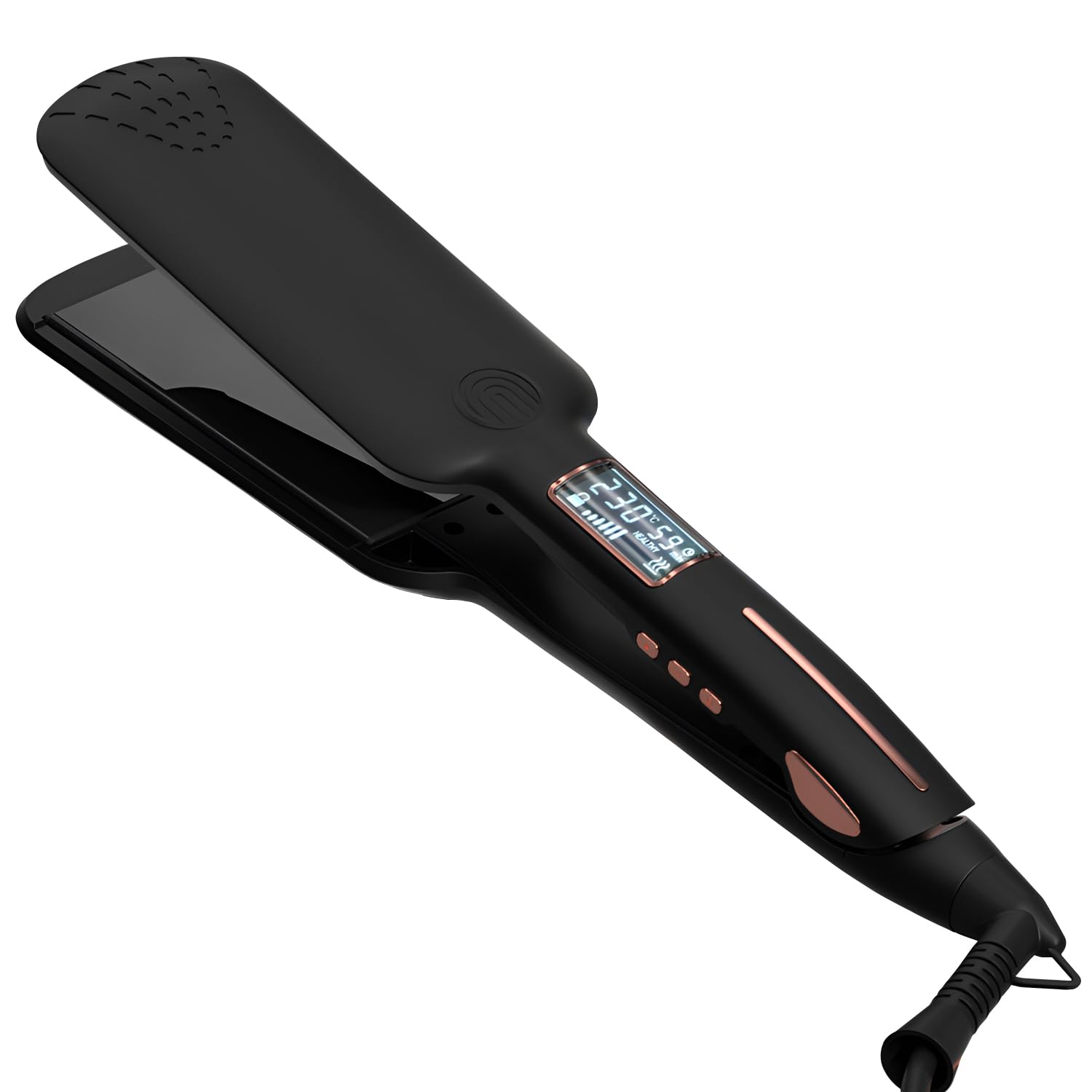 Wide Plate Hair Straighteners for Women,80°C-230°C Temperature Adjustable,LCD Digital Display,Using Advanced Ceramic Coating,Long-Lasting Constant Temperature