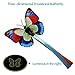 Bascolor Electric Rotating Butterfly Cat Toys Two Flashing Butterflies Interactive Cat Teaser Toy