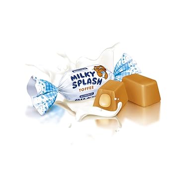 Milky Splash Toffee mit Milch gefüllt 1kg von Roshen I Polnische Süßigkeiten